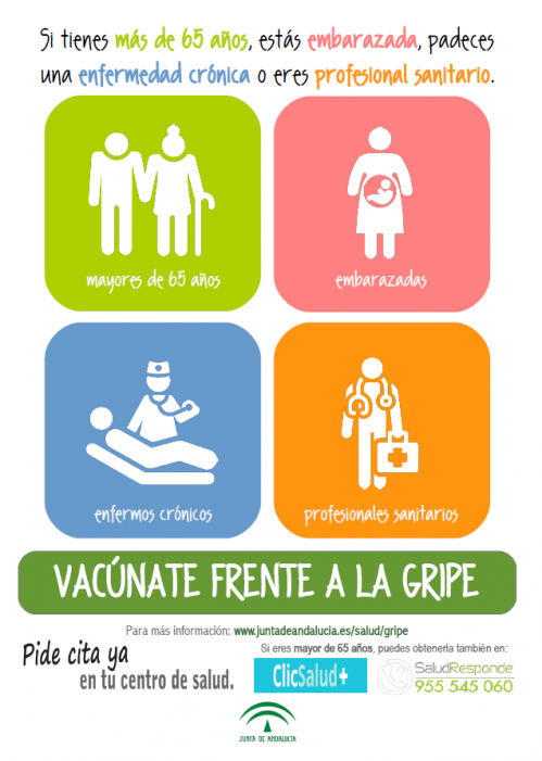El día 22 de Octubre se inicia la Campaña de Vacunación Antigripal