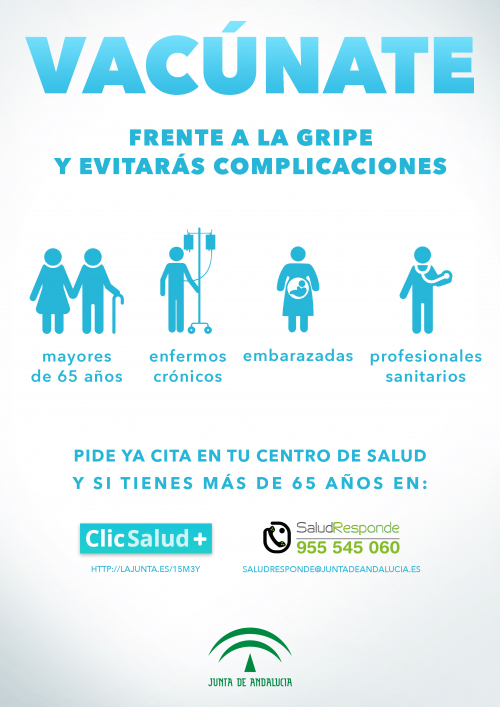 ¡VACÚNATE CONTRA LA GRIPE!