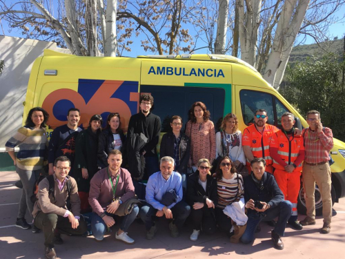 Jornadas de salud del Centro de Salud Casería de Montijo en el colegio Santa Cristina de la zona Norte de Granada