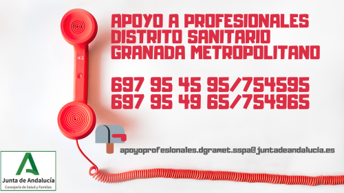 Apoyo psicológico para profesionales del Distrito Granada Metropolitano