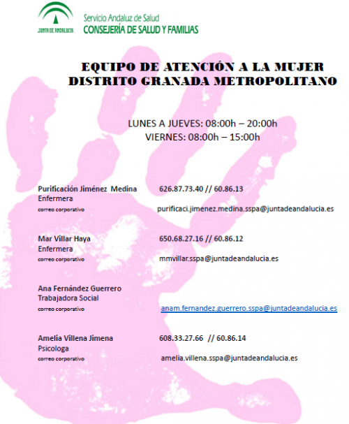 Equipo de referencia en salud para la atención integral a mujeres en situación de violencia de género del Distrito Granada Metropolitano