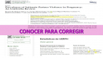 Una enfermera del Distrito Granada Metropolitano publica su investigación sobre la violencia de género durante el embarazo