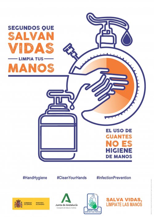 Salva vidas. Límpiate las manos