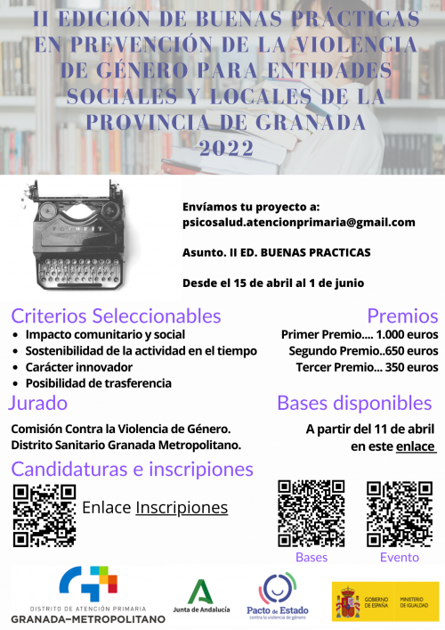 II edición del concurso de buenas prácticas en prevención de la violencia de género para entidades sociales y locales de la provincia de Granada