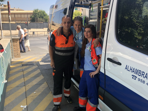 EL EQUIPO DEL SUAP  DEL ZAIDIN REANIMA A PACIENTE EN PARADA CARDÍACA EN LA VÍA PÚBLICA