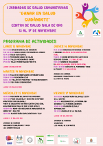 I JORNADAS DE SALUD COMUNITARIAS en el C. Salud Bola de Oro