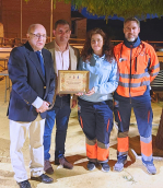 Los profesionales del consultorio Algarinejo son reconocidos por su labor durante la Romería
